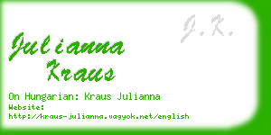 julianna kraus business card